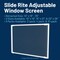 Ritescreen 20 in. W x 28 in H Adjustable Window Screen, FG, Charcoal Fiberglass Mesh, Bronze FG-SLDR2PK28X20 - alternate 3